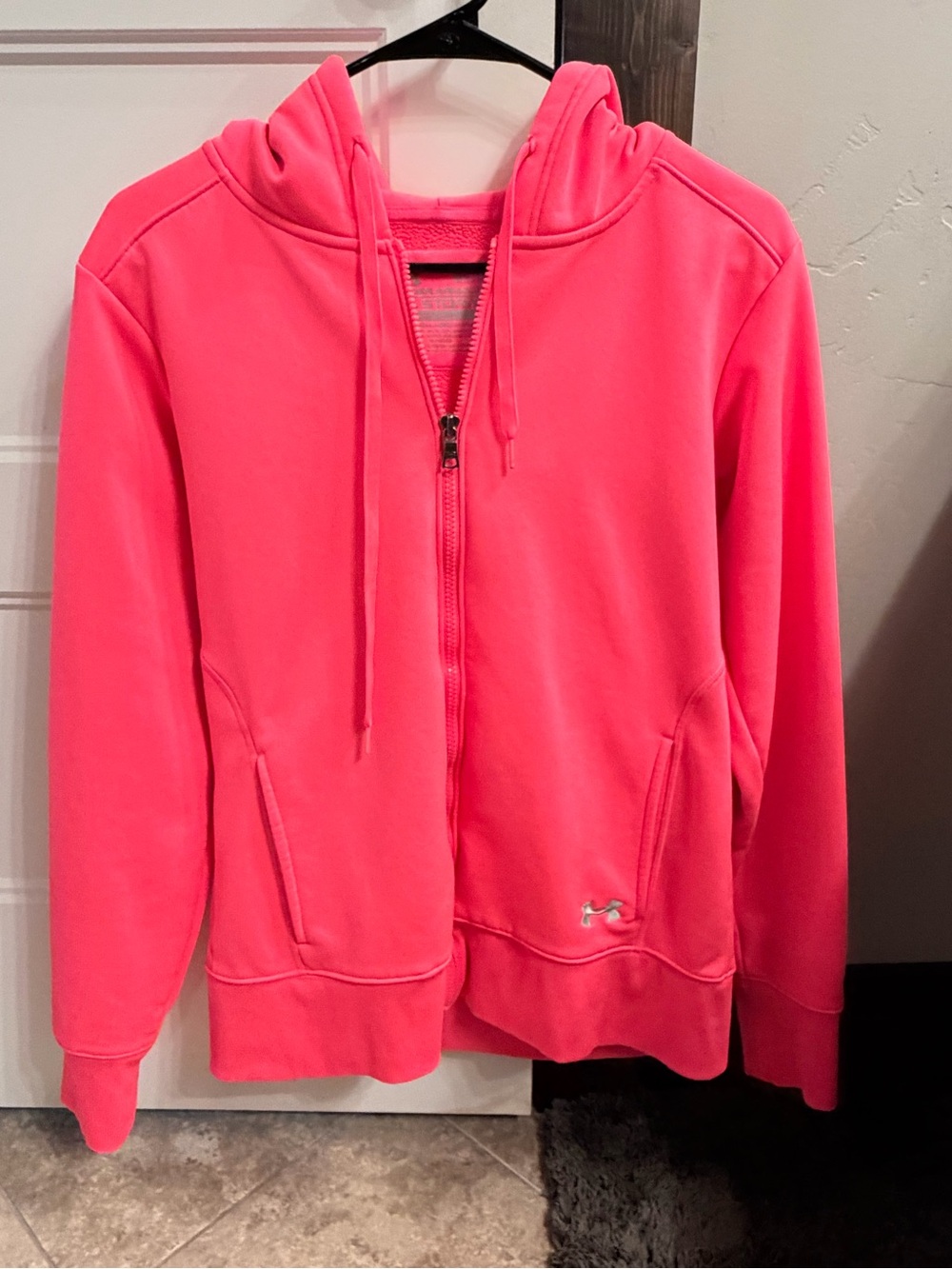 Under Armour Bright Pink Full-Zip Hoodie Jacket